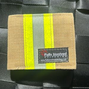 Fully Involved Firefighter turnout gear  Bi-fold Wallet NWOT